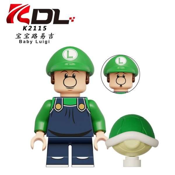 Cartoon Super Mario Baby Luigi K2115 Minifigures