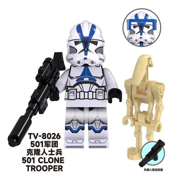 Star Wars 501st Legion Clone Trooper TV-8026 Minifigures