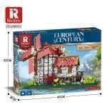 5 Building European Century Windmills Town 66014 REOBRIX Brick Set