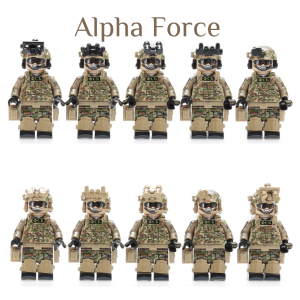 Army Modern Alpha Force Soldier Minifigures Set