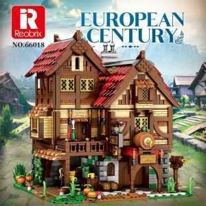 Building European Century Medieval Bistro 66018 REOBRIX Brick Set