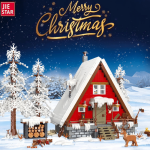 Building Santa's House 89141 JIESTAR Brick Set