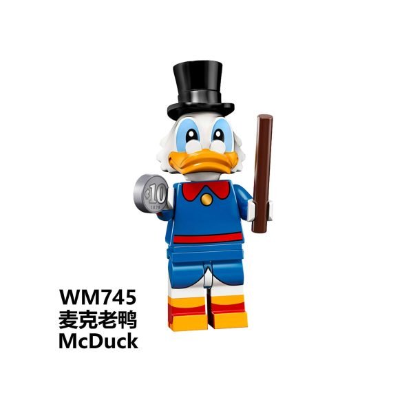 Cartoon Disney Scrooge McDuck WM745 Minifigures