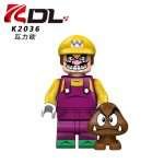 Cartoon Super Mario Wario K2036 Minifigures