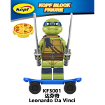 Cartoon TMNT Leonardo (Mutant Mayhem) KF3001 Minifigures