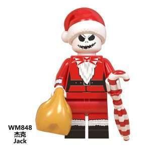 Cartoon The Nightmare Before Christmas Santa Jack Skellington WM848 Minifigures