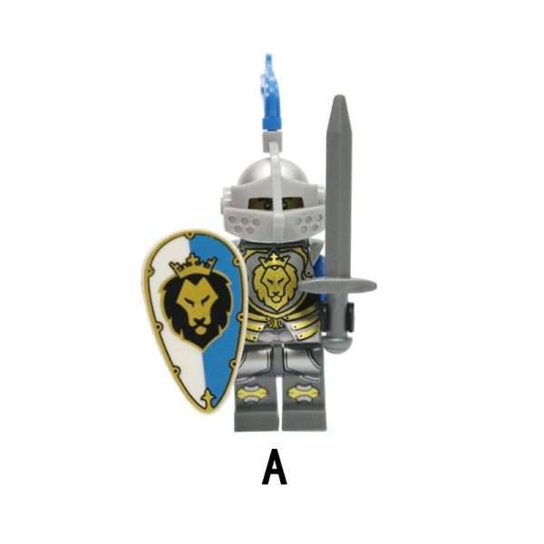 Medieval Blue Lion Knight AX9801-A Minifigures