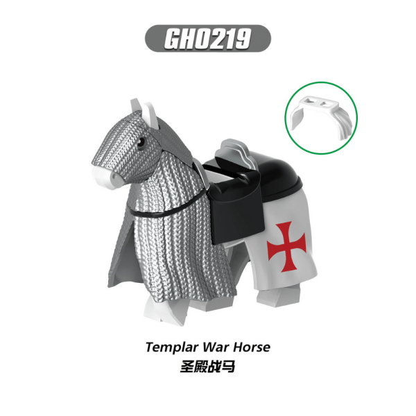 Medieval Templar War Horse GH0219 Minifigures