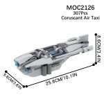 Star Wars Coruscant Air Taxi MOC-2136 Brick Set