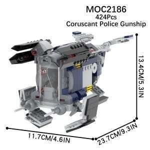 Star Wars Coruscant Police Gunship MOC-2186 Brick Set