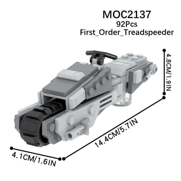 Star Wars First Order Treadspeeder MOC-2137 Brick Set