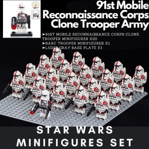 91st Mobile Reconnaissance Corps Clone Trooper Army SWS16 Minifigures Set