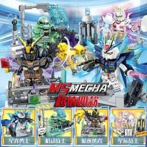 Anime Gundam Ms Mecha 7099 Minifigures Set