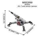 Star Wars AV-7 Antivehicle Cannon MOC-2050 Brick Set