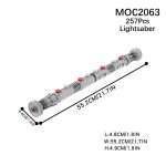 Star Wars Lightsaber MOC-2063 Brick Set