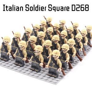 Army Italian Soldier Square D268 Minifigures Set