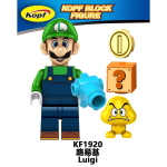 Cartoon Super Mario Luigi KF1920 Minifigures