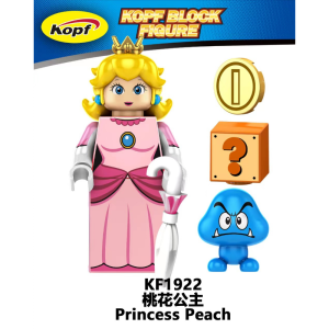 Cartoon Super Mario Princess Peach KF1922 Minifigures