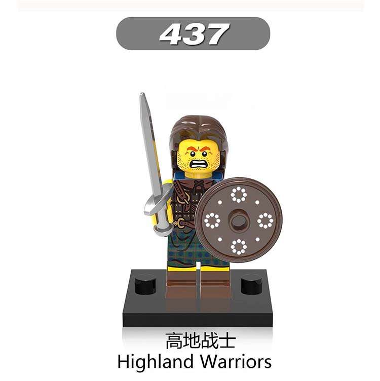 Medieval Highland Warrior XH437 Minifigures - Brixtoy