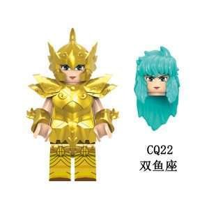 Anime Gold Saints Pisces Aphrodite CQ22 Minifigures