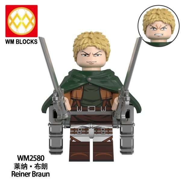 Anime Attack on Titan Reiner Braun WM2580 Minifigures