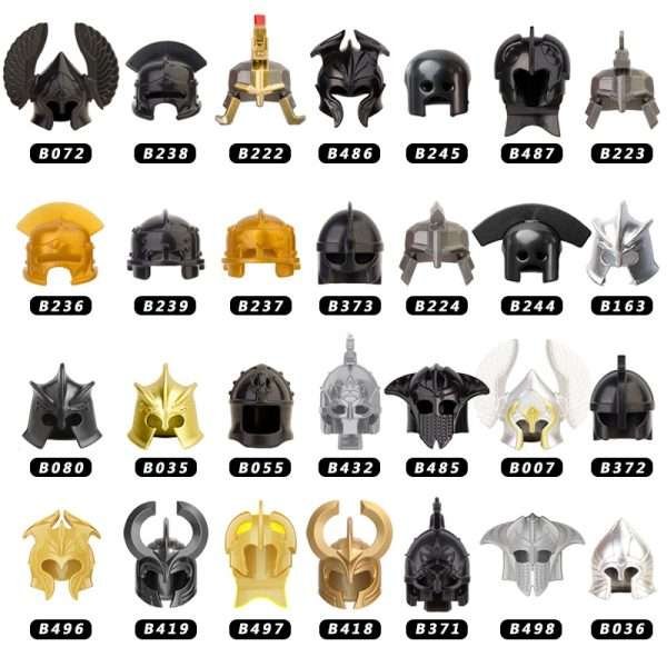 Koruit Helmets x10pcs Minifigures Accessories