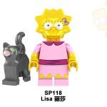 Cartoon The Simpsons Lisa Simpson SP118 Minifigures