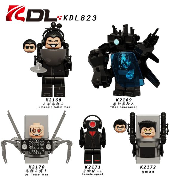Skibidi Battle Humanoid Toilet Man K2168 Minifigures - Brixtoy