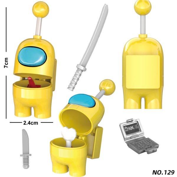 Among Us Yellow Character NO.129 Minifigures