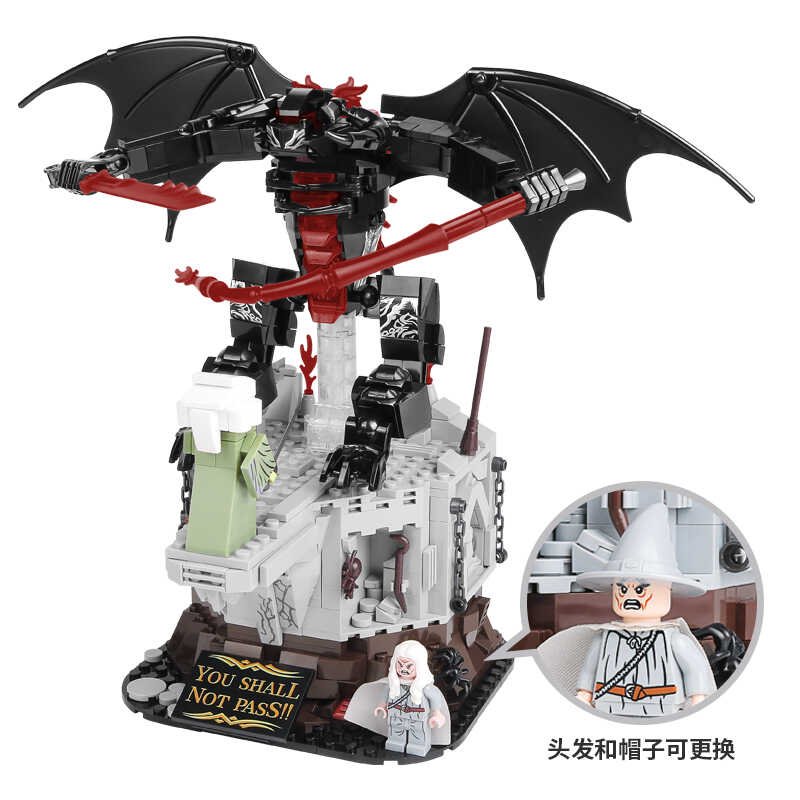 The Lord of the Rings Gandalf & Morgoth Battle Scene MOC-821386 Brick Set