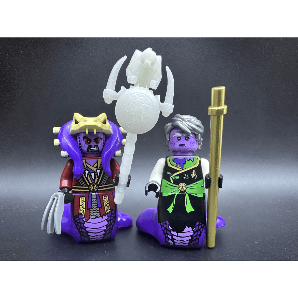 Ninjago Serpentine Garmadon & Mrs Chen Custom Minifigures