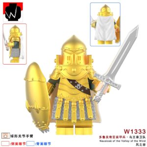 Nausicaä of the Valley of the Wind Torumekian Soldier (Gold) W1333 Minifigures