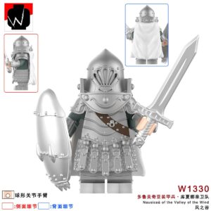 Nausicaä of the Valley of the Wind Torumekian Soldier (Silver) W1330 Minifigures