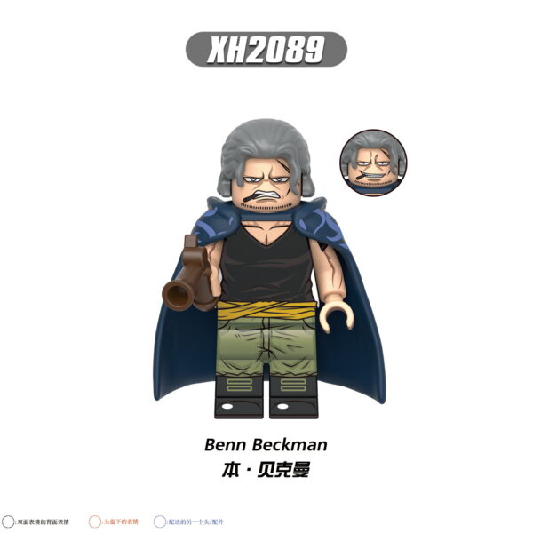 Anime One Piece Benn Beckman XH2089 Minifigures Anime One Piece Benn Beckman XH2089 Minifigures