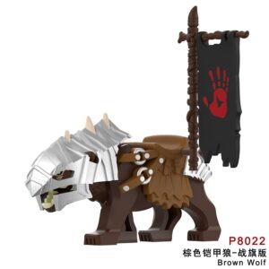 Lord of the Rings Brown Wargs Armor Flag P8022 Minifigures
